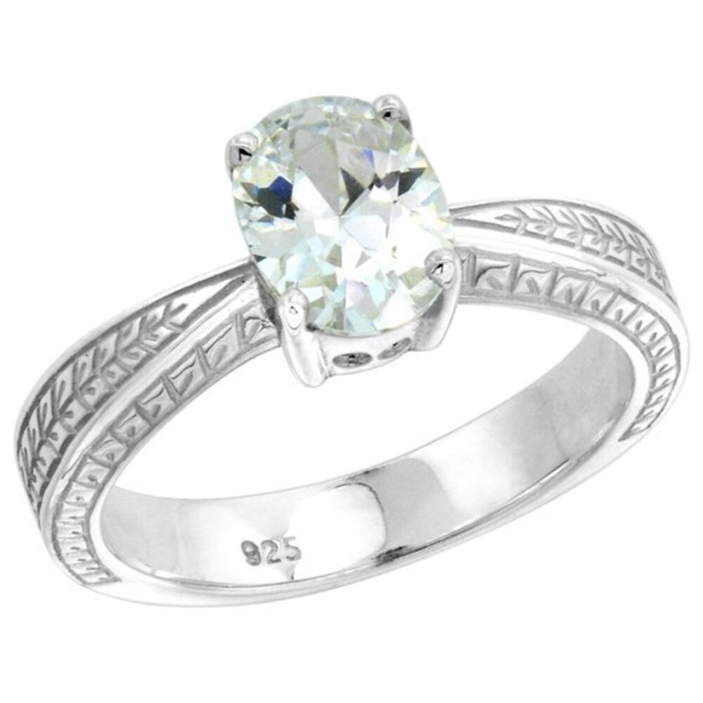 1.25 ct Oval cut CZ  Engagement Ring